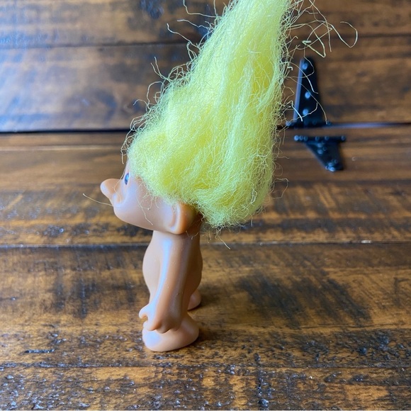 Vintage, 1990s, Small, Yellow Hair, Troll, Doll, Figure, Retro, Toy - Picture 2 of 6